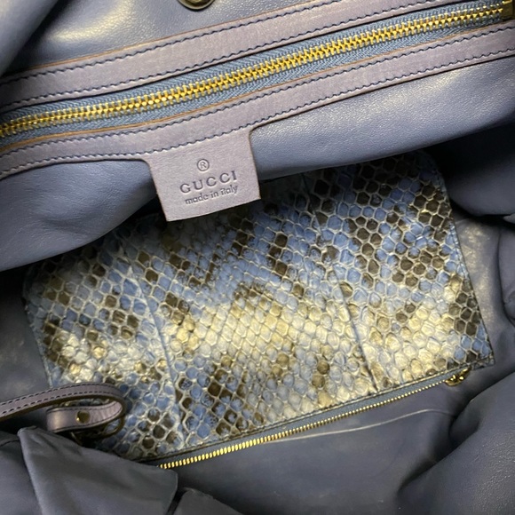 Gucci All Leather Tote & Python Wristlet - Picture 10 of 15